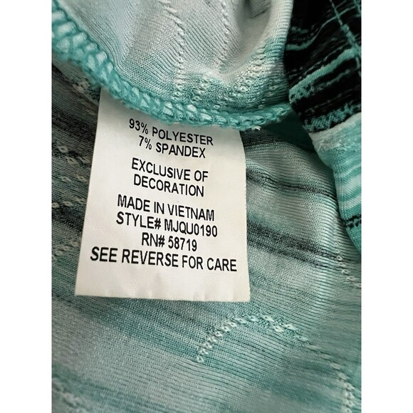 Notations Blouse Size L Green & Black Textured Layering Sleeveless Pullover Top - Picture 9 of 10